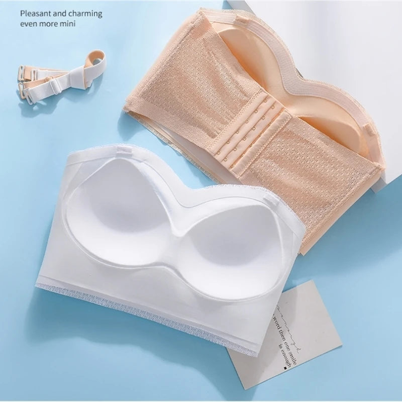 Push Up Bra Front Closure Strapless Underwear